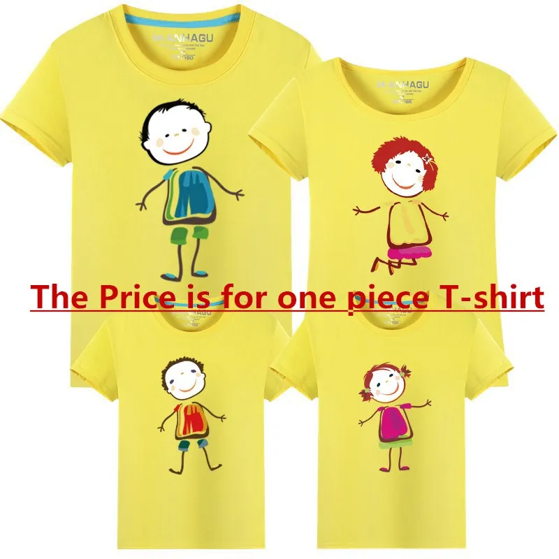 Одинаковая одежда для всей семьи, одежда для мамы и дочки, футболка с короткими рукавами для мальчиков и девочек, папы и мамы, летний топ, одежда «Мама и я», 1 шт - Цвет: as chart