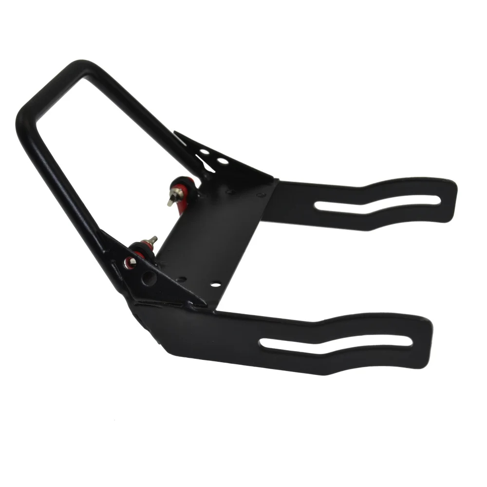 

1/10 Rc Crawler Metal Front Bumper With Stinger Towing Shackle for Axial SCX10 Ax10 1:10 Crawler Car