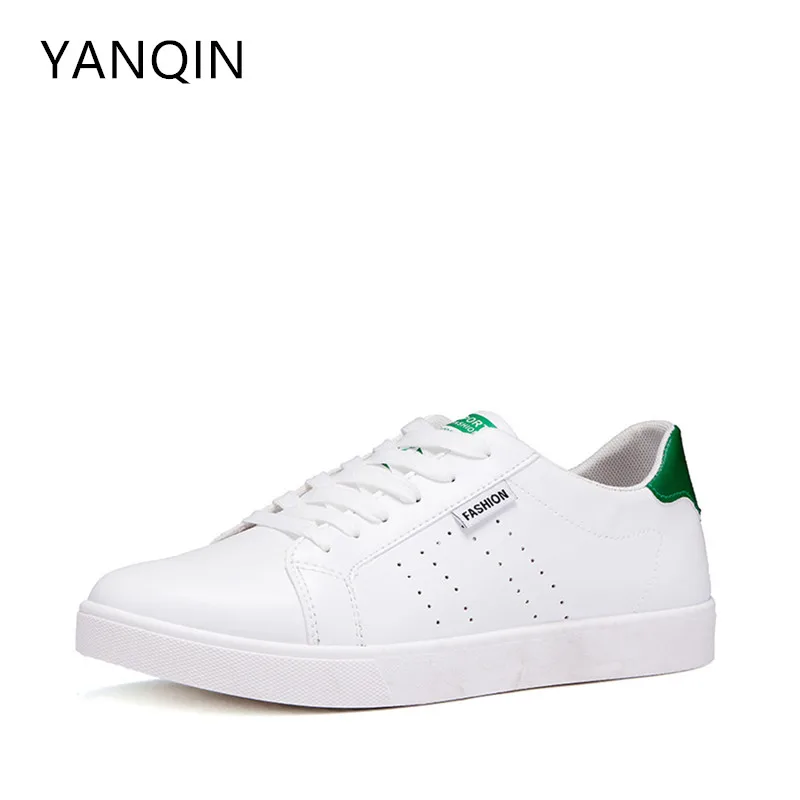 YANQIN 2018 spring new student casual white shoes men's shoes Hong Kong
