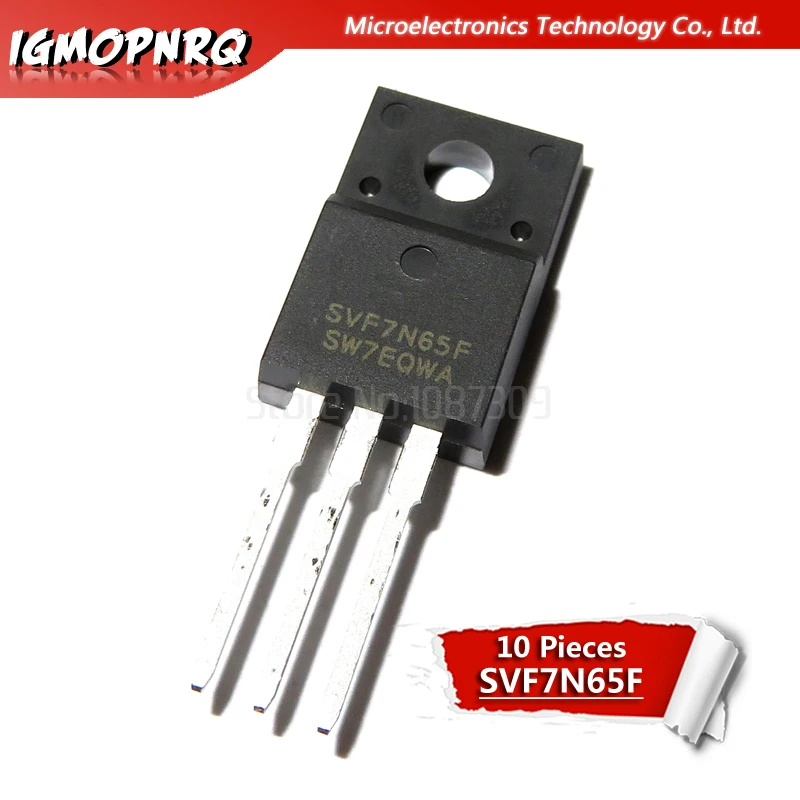 

10PCS SVF7N65F TO-220F SVF7N65 7N65 7A 650V TO-220 new original