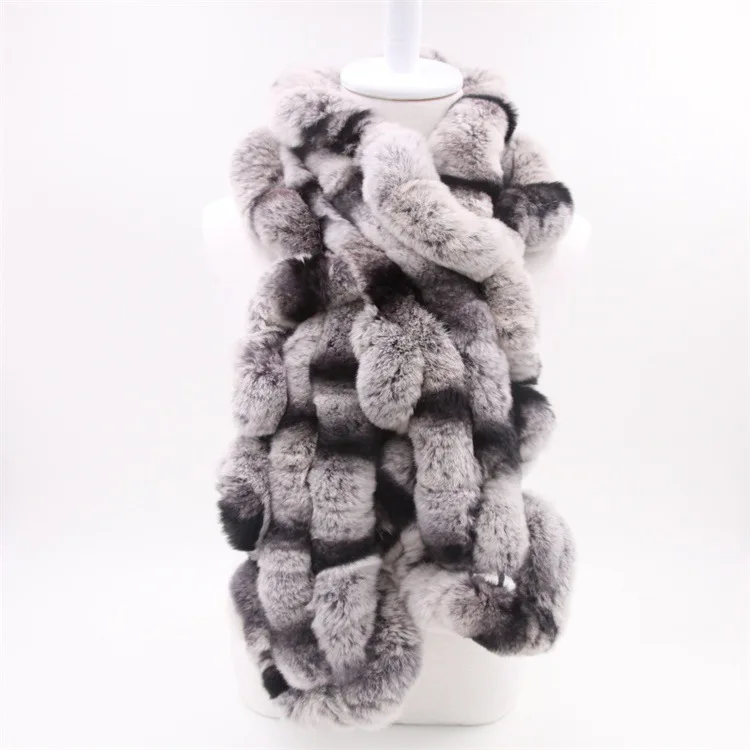 Winter Scarf Women New 2017 Natural Rex Rabbit Fur Scarves Female Thick Warm Genuine Fur Shawl Best Seller (1)