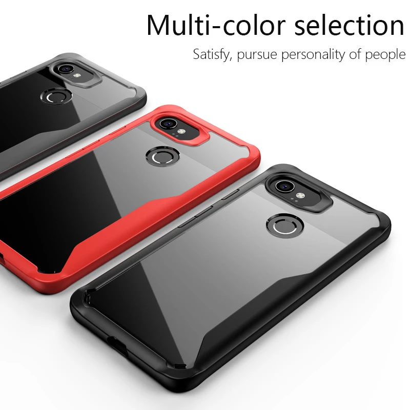 

1Pcs Luxury Mobile Phone Cases for Google PIXEL2 PIXEL2 XL Transparent Drop Protection Case