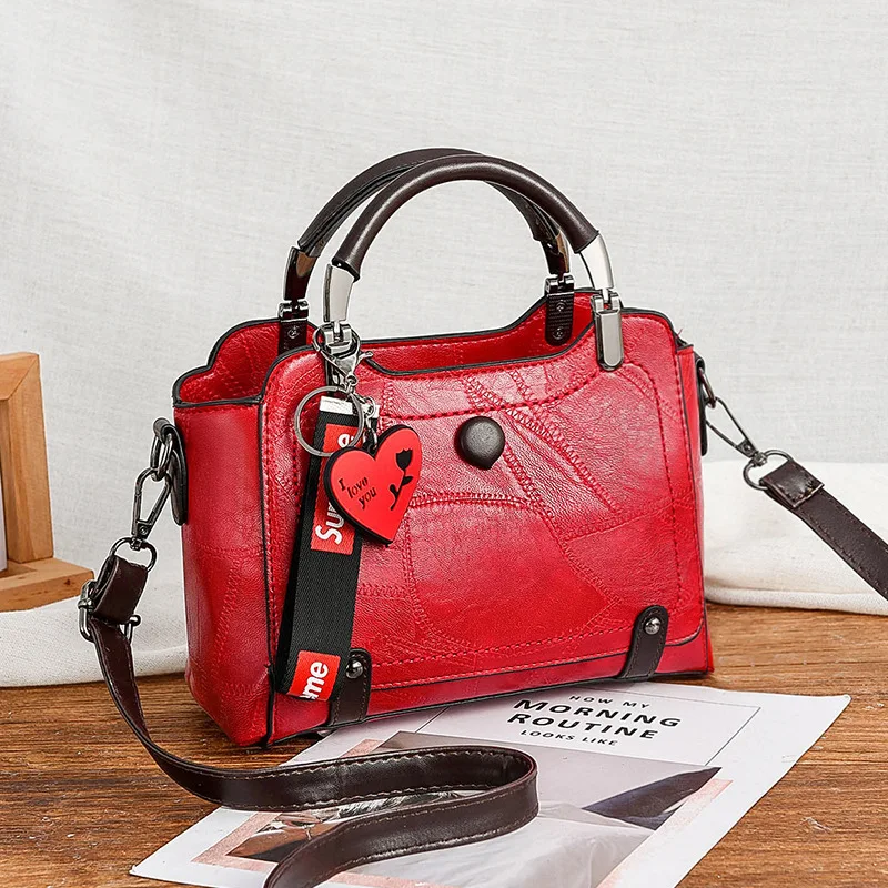 

Women Handbags 2019 designer Pu Leather Bag Ladies Casual Tote Shoulder Bag For Girl Sac A Main Solid Satchel Clutch Bag Female
