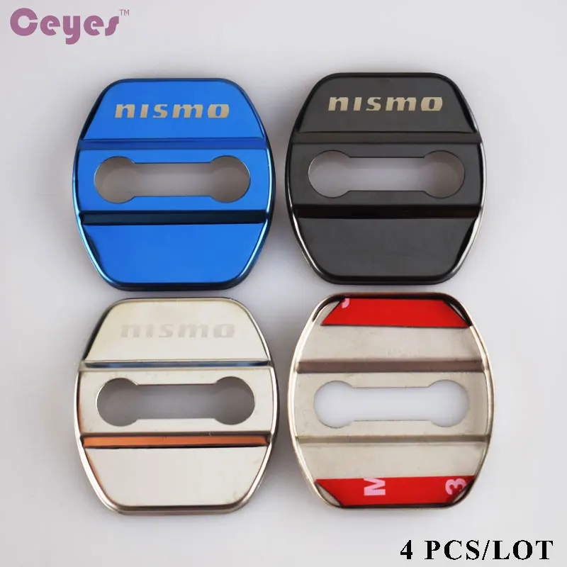 

Ceyes Door Lock Cover Car Styling Case For Nissan Nismo Tiida Teana Skyline Juke X-Trail Almera Qashqai Accessories Car-Styling