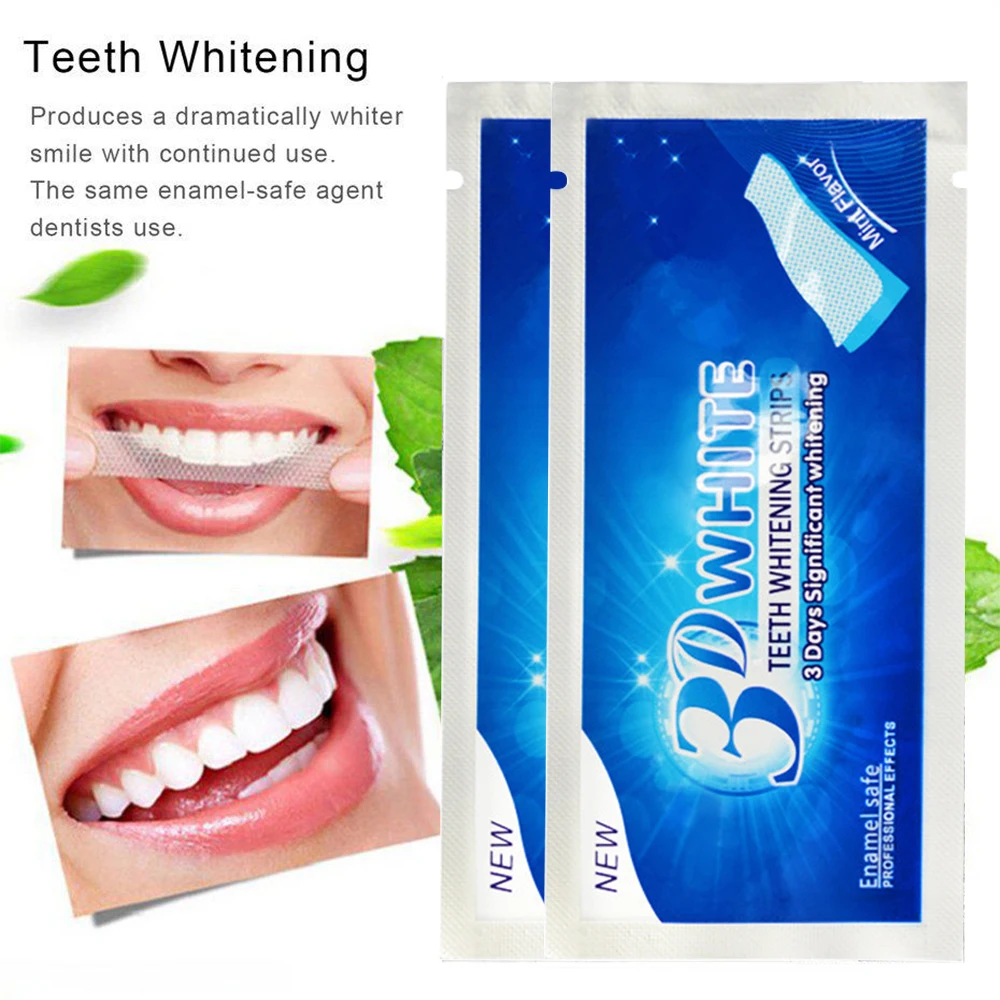 28 шт./14 упаковок, гигиена полости рта, 3D отбеливатель зубов, отбеливающие полоски, двойные эластичные полоски для зубов, отбеливающие инструменты TSLM1