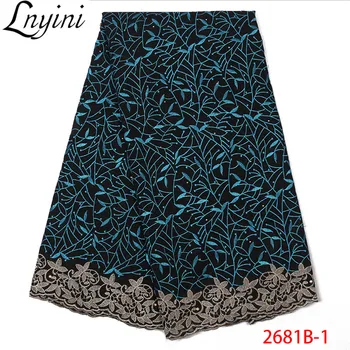 

Swiss Voile Lace in Switzerland Wholesale Price African Cotton Dry Lace with Stones Voile Dry Lace for Nigerian Wedding L2681B-1