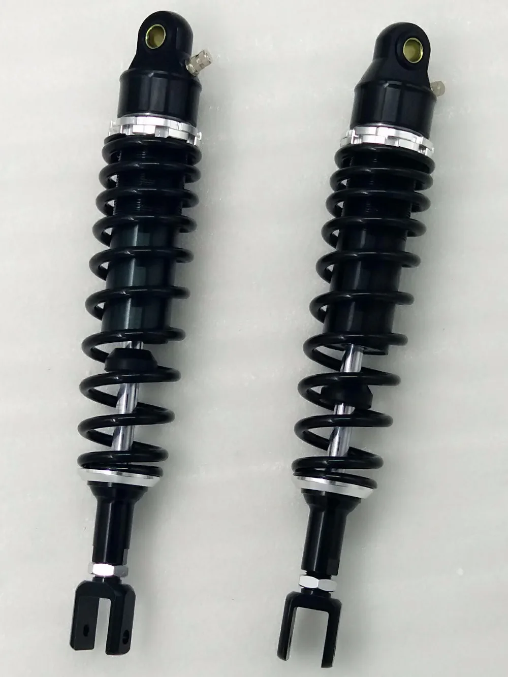 

Universal 340mm Motorcycle New Rear Air Bushing Shock Absorber Suspension for honda yamaha suzuki silver & Black