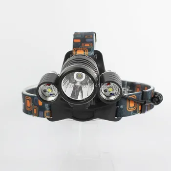 

BORUIT RJ-1155 3xCREE XML T6 4000 Lumens 4-Mode USB Rechargeable LED Headlamp LED Bike Light (2x18650)