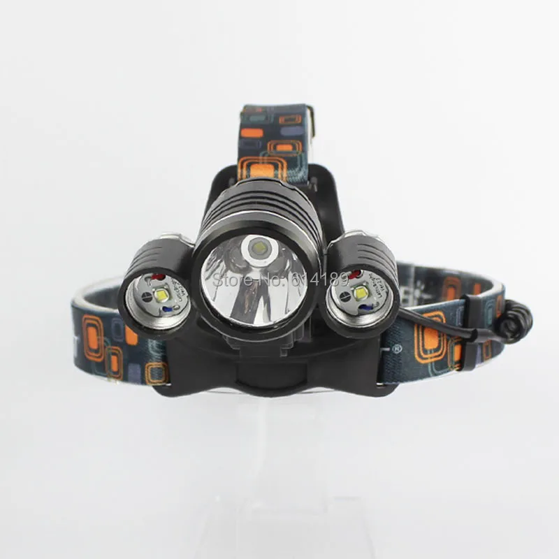 BORUIT RJ 1155 3xcree XML T6 4000 люмен 4 режимный USB Перезаряжаемый светодиодный налобный