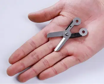 

2017 Practical EDC stainless steel scissors With the spring bolt outdoor tools