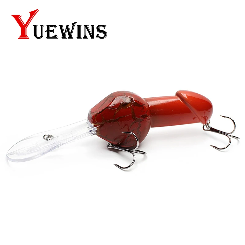  1Pcs 14cm 26.7g Big Rattle Minnow Fishing Lure Deep Diving Jerkbait Artificial Penis Swim Funny Rat