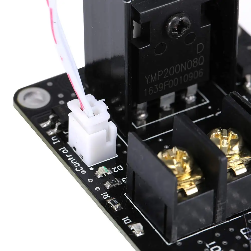 

Newly 4 Sets Heat Hot Bed Power Module Expansion Board MOS Tube High Current Load Module Kit for 3D Printer