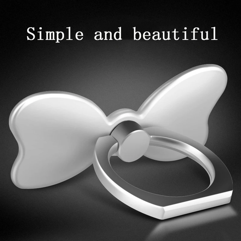 Finger Ring Holder Stand For Ipad Tablet 360 Degree Bow Tie Holder Smartphone Stand For Samsung for iPhone for Huawei