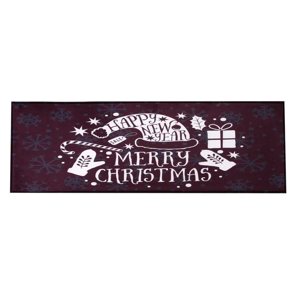 Decorating Mat for Christmas Floor Mats Carpet Print Kitchen Bathroom Antiskid Doormat Rugs Enter Door Nove8 | Дом и сад