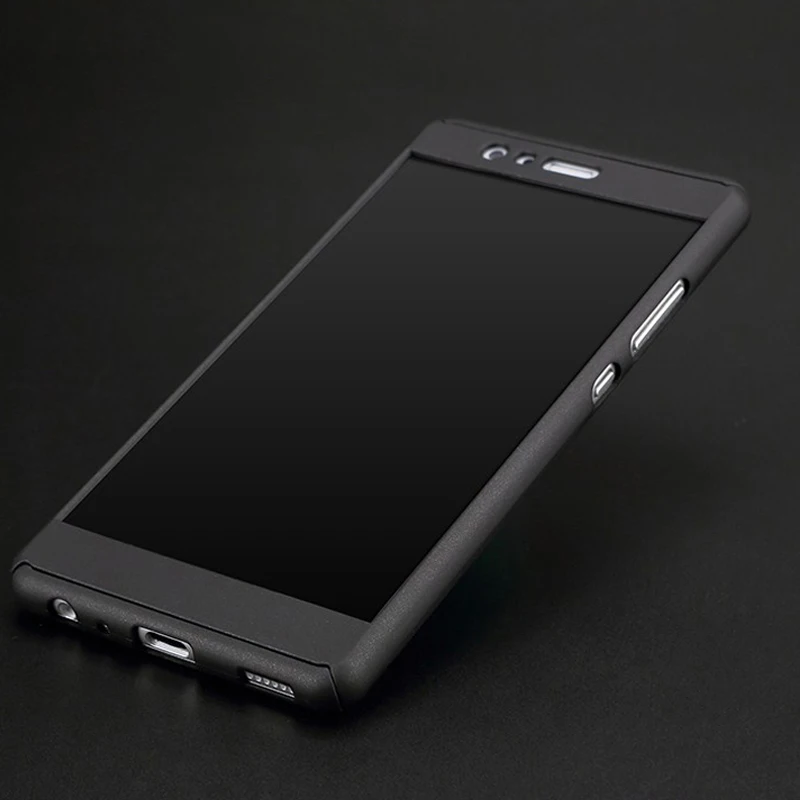 Чехол с полным покрытием 360 градусов для Huawei P9 Plus P8 Lite 2017 P10 Honor 8 9 10 задняя крышка +