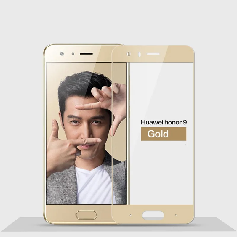 Премиум полное покрытие закаленное стекло для Huawei Honor 9 чехол экрана пленка STF L09