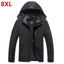Frühling und herbst outfit super-größe extra große größe jacke tragen, männlichen fett mantel männlichen 4XL 5XL 6XL 7XL