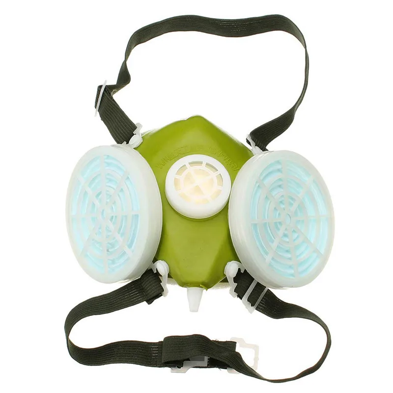 Double Cartridges Respirator Mask Industrial Gas Chemical Anti Dust