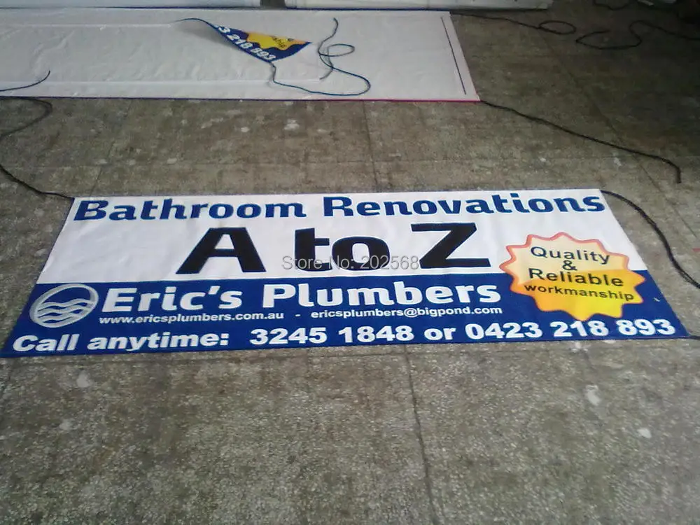 

Poster Banner,PVC Vinyl Banner (with Hemmed edges and gromments)