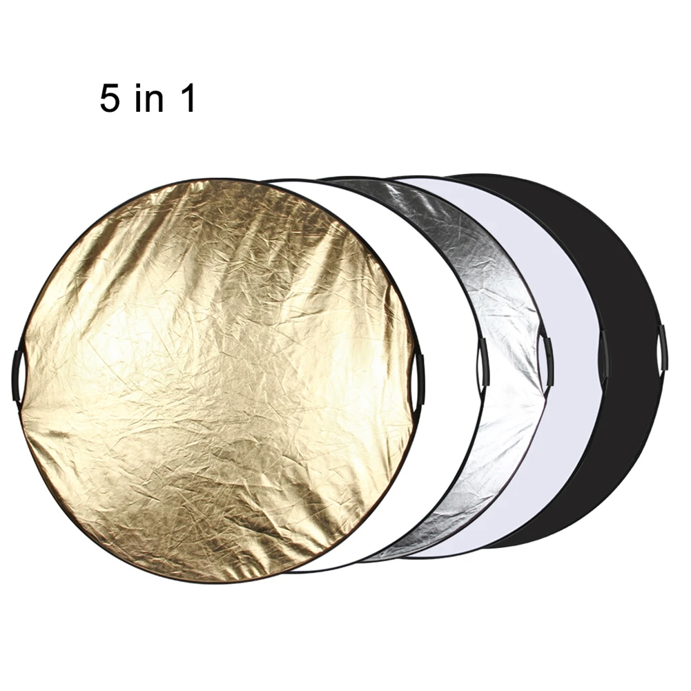 5 in 1 Portable Collapsible 60cm 110cm Light Round Photography