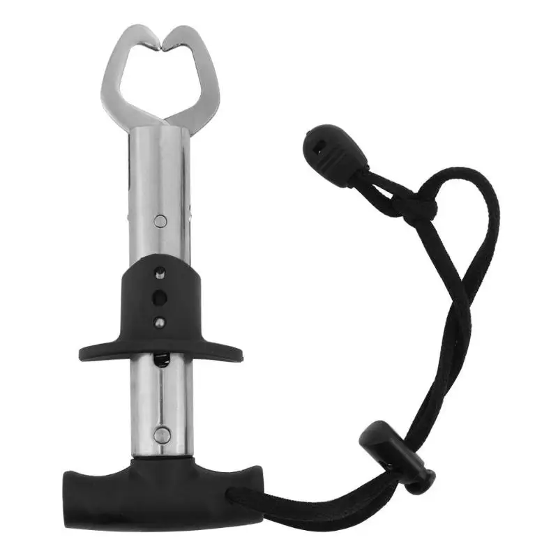 

Fishing Tool Fish Lip Grip Grabber Fishing Gripper with Weight Scale Ruler Fishing Tool Tackles 10kg Weigh Stainless Steel