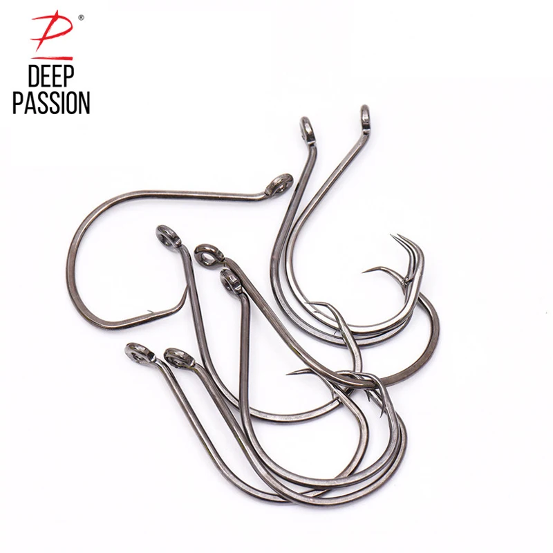 10pcs Fishing Hook Carbon Steel Octopus Circle Hook Anzol Carp Pesca