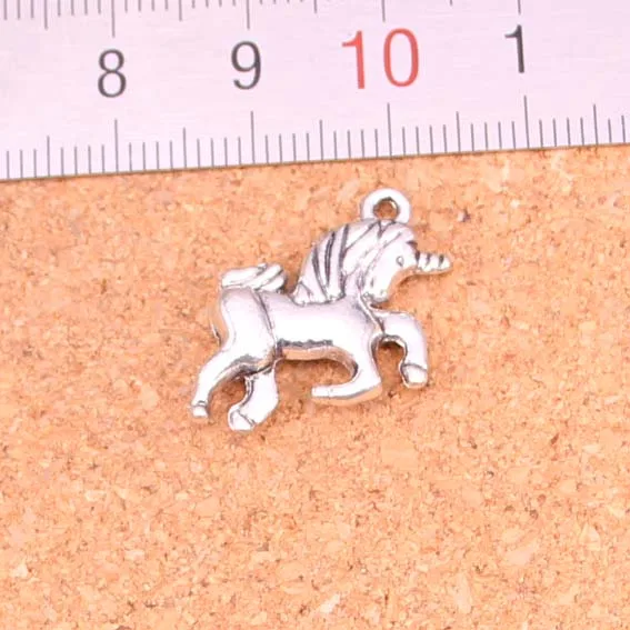 

15pcs Tibetan Silver Plated horse unicorn Charms Pendants for Necklace Bracelet Jewelry Making DIY Handmade 19*16mm