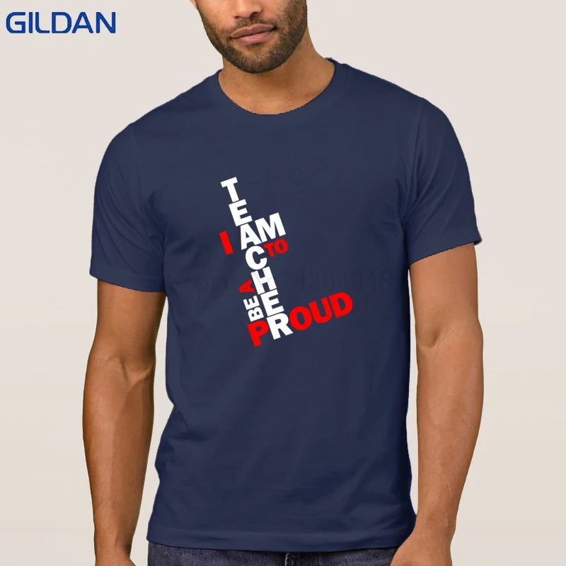 Юмор Я горжусь тем преподаватель футболка одноцветное Camisa Для мужчин хип хоп