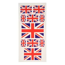 Веера GB Юнион Джек Флаг татуировки Временные наклейки для лица