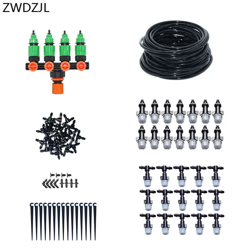 

Automatic irrigation system DIY watering kit 4-way Drip irrigation system gardening tool kit greenhouse garden watering 1 set