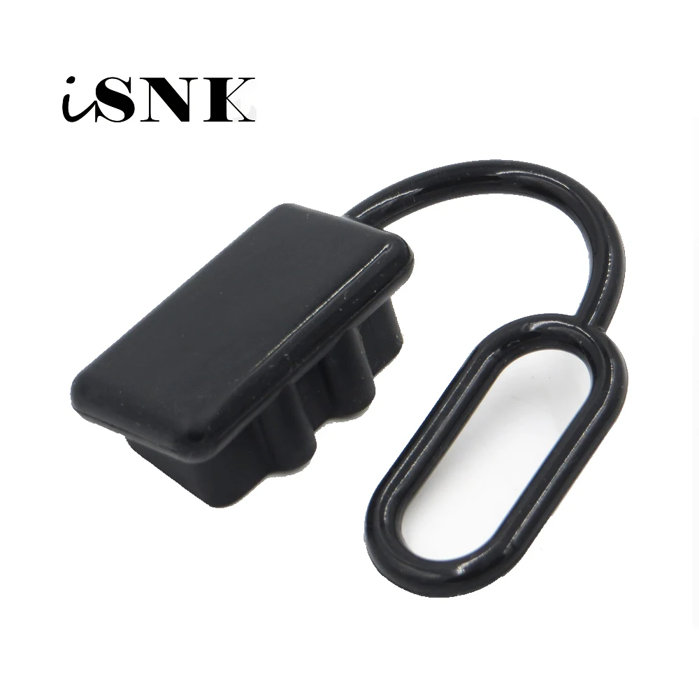 

50A 600V Anti Dust Cap Cover end SH50 plug connector 50amp dual pole battery Rubber blcak