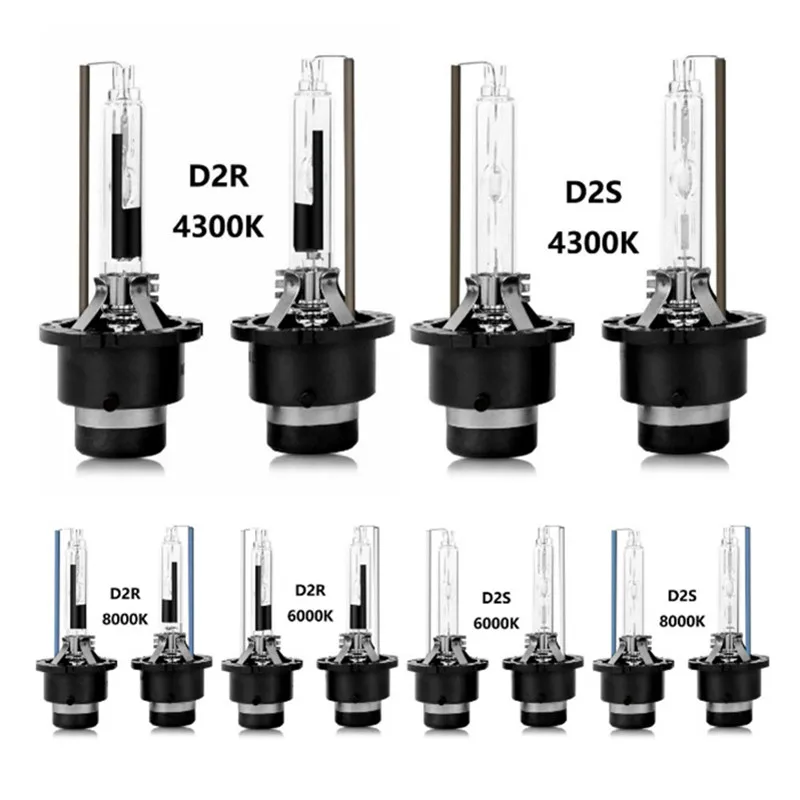 

2 шт., автомобильные ксеноновые лампы D2R HID D2S 4300K 6000K 8000K