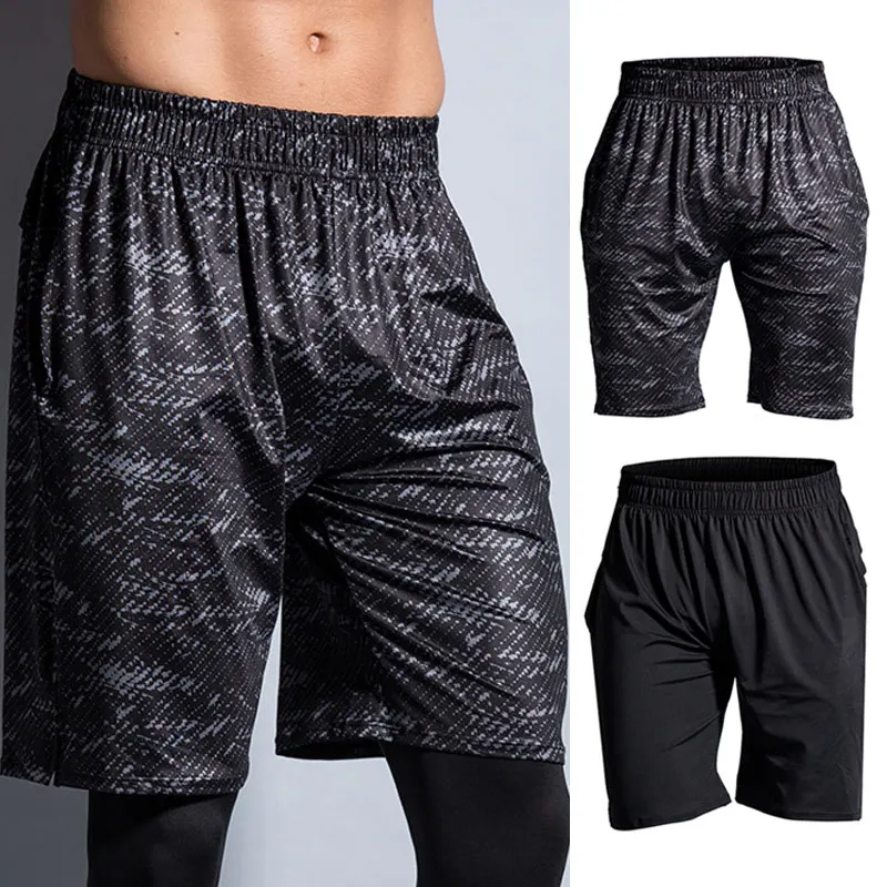 Мужские Компрессионные шорты быстросохнущие дышащие летние спортивные для бега