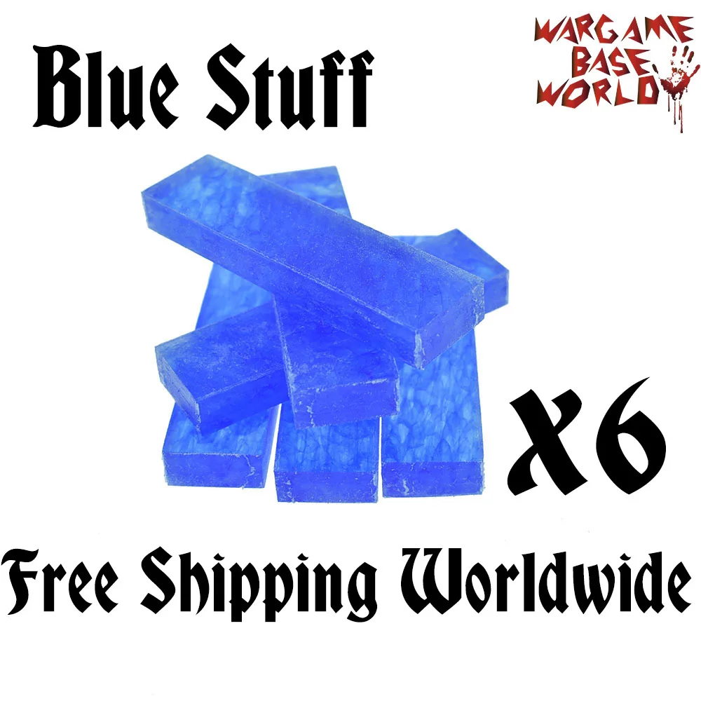 

BLUE STUFF - 6 BARS - Make Reusable Plastic Clay for Mold Making