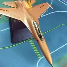 Сплав моделирования Su30 Fighter, Коллекционная модель игрушка "самолет" транспортных средств, позолоченный самолет SU 30, золотой боец