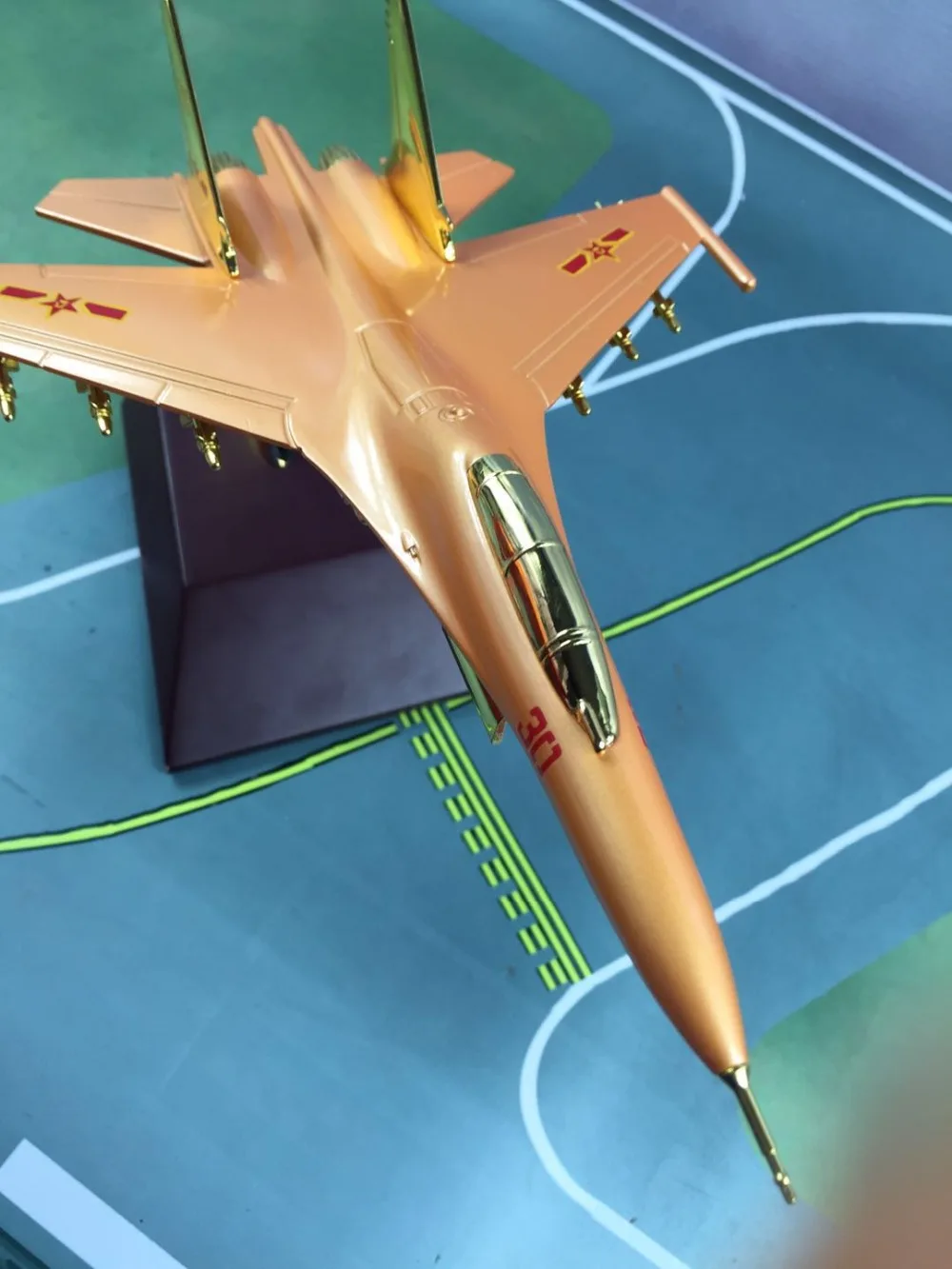 Модель истребителя Su30 из сплава Коллекционная модель самолета игрушечная