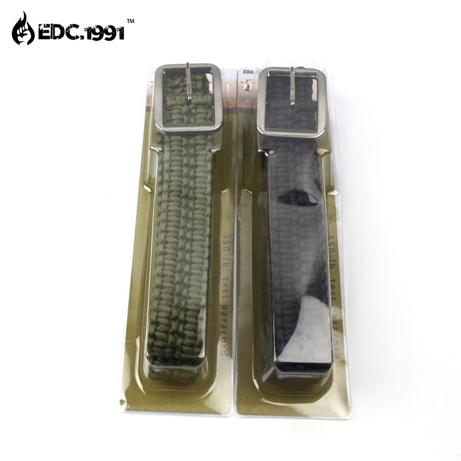 

Ultimate Premier Paracord Belt - Survival Belt For Camping Hiking - 100ft of Tactical Paracord - Weave Belt With Classic Buckle