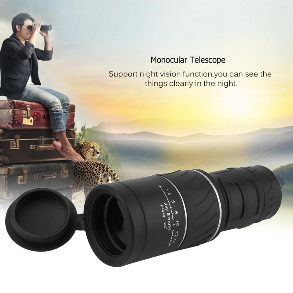 40x60 Optical Monocular Telescope Support Night Vision Coating Lens HD