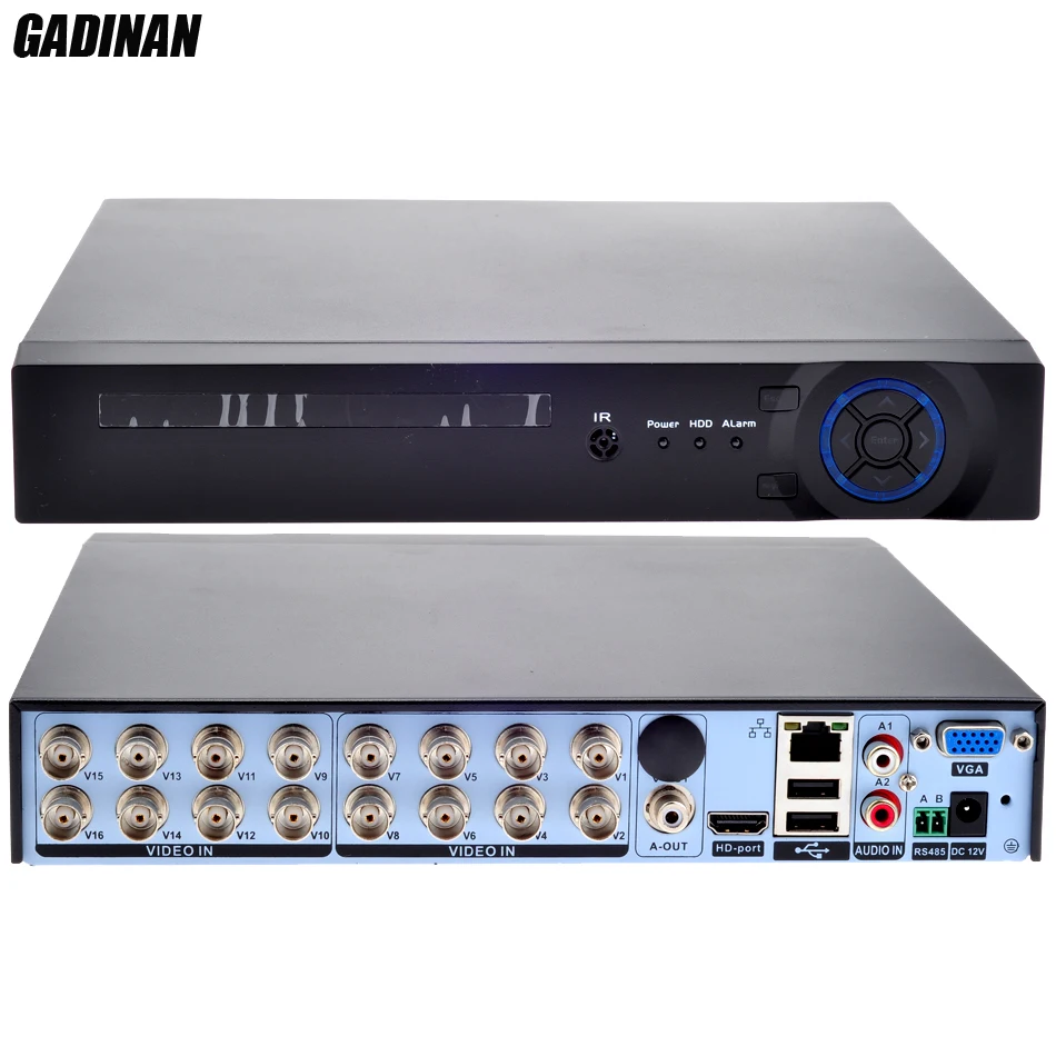 

GADINAN 16CH AHD DVR 1080N For AHD CCTV Camera Hybrid:8CH AHD 1080N+8CH IP 960P ONVIF IP NVR Network H.264 Recorder Surveillance