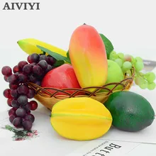 Декоративная пена Поддельные Фрукты Яблоко Leamon персик оранжевый DIY пластиковые искусственные фрукты для домашнего декора аксессуары для фотосессии