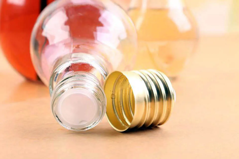 Стеклянная бутылка для воды 300 мл, креативный светильник Эдисона, бутылки с лампочками, герметичные, милые, модные, Молочный Сок, посуда для напитков с соломинкой