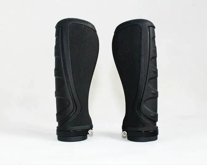 

New Design Ergonomic1pair Bicylce MTB High Quanlity Rubber&Alloy Lock Grips Components Bar End Handlebars Push On Soft Grips