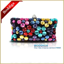 Elegante Kristall Kupplung Taschen Frauen Strass Taschen Verschluss Klappe Frauen Abend Geldbörse Diamant-schwerer Fall Partei Handtaschen #6046