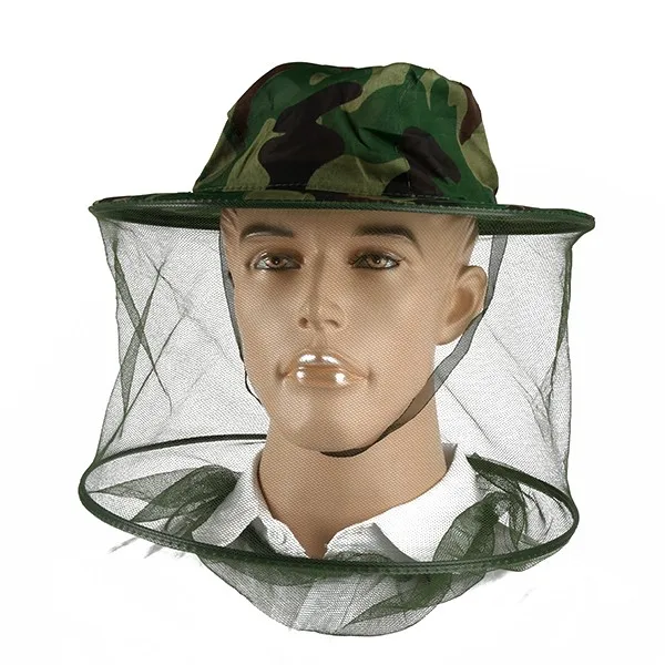 Для мужчин Hat Рыбалка Защита Рыбалка Кепки анти-москитные Би насекомых Рыбалка Шапки маска лицо защитить шляпа сетка камуфляж кепки для