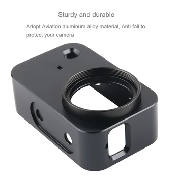 

Aluminum Alloy Protective Case for Xiaomi Mijia Camera Cage Mount&37mm UV Lens for Mijia 4K Mini Sport Camera Accessory