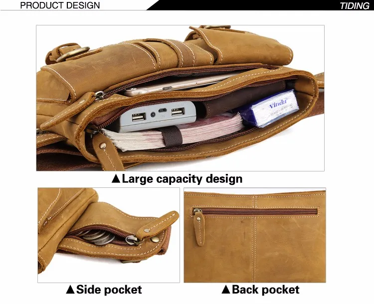 Весть поясная сумка для мужчин Натуральная кожа кошелек сумка сотовый телефон кошелек держатель для путешествий 3033r