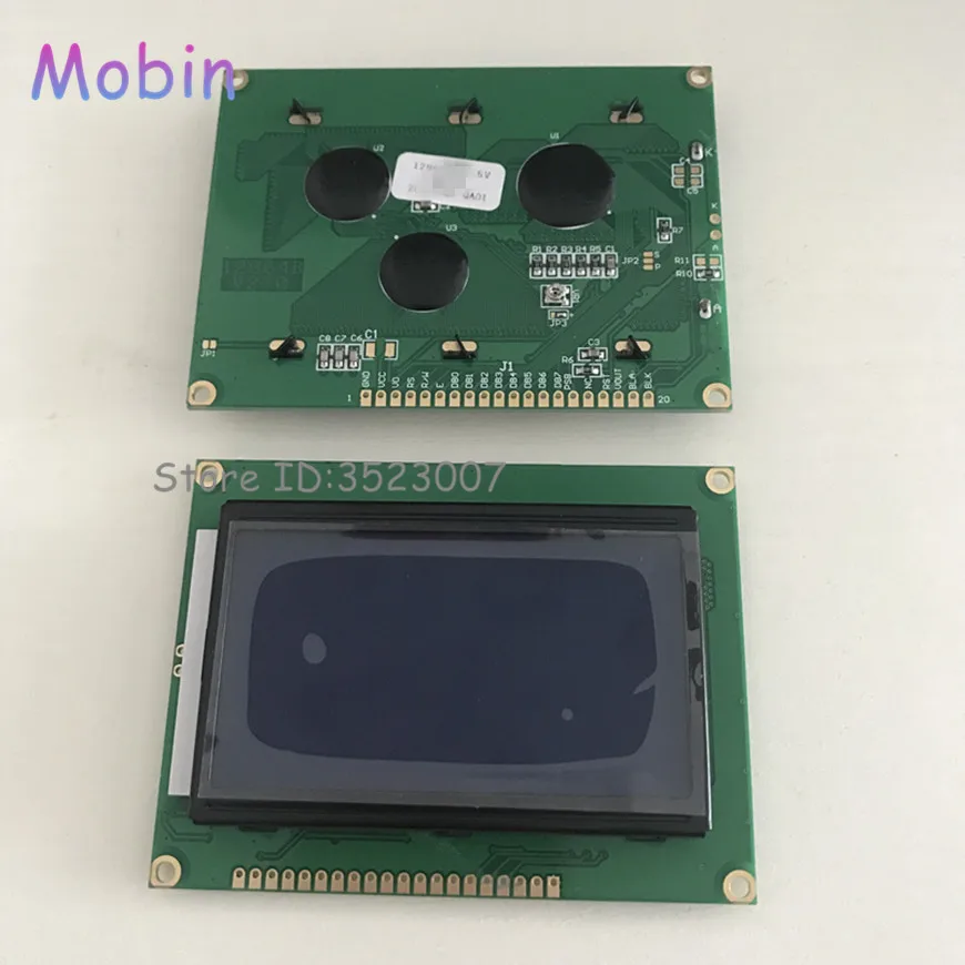 5pcs/lot LCD 12864 LCD12864 128x64 Dots Graphic Blue Color best quality Free shipping |