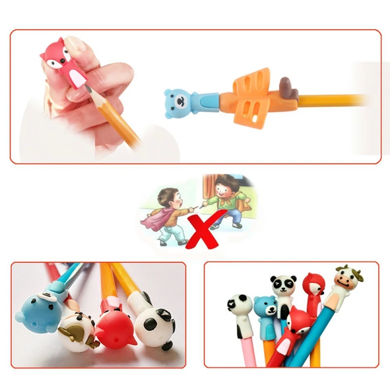 Детский подарок Набор держателей для ручек детский карандаш держатель для ручки ручка коррекция осанки мультфильм канцелярские принадлежности