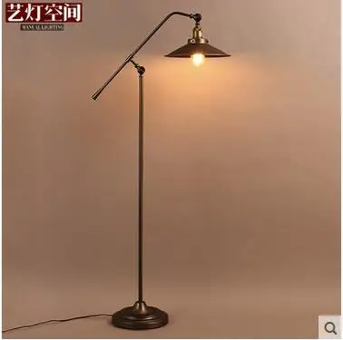 shade vertical arm  iron lamp industrial wind lifting lamp floor lamp retro lamp  cl