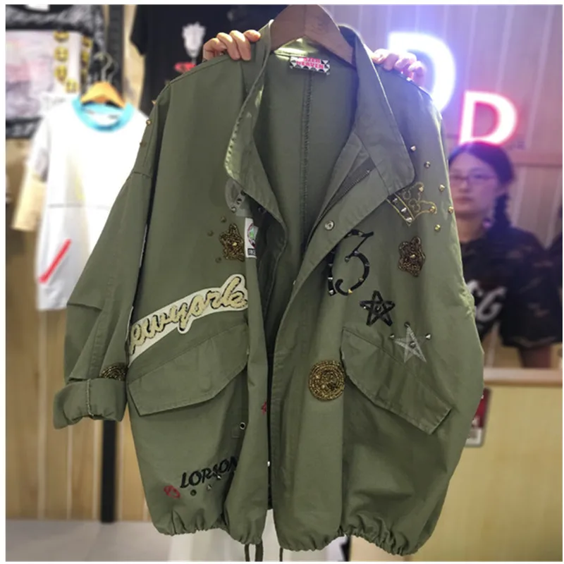 Long Sleeve Oversized Jeans Jacket Women Loose embroidery Basic Jacket Coat Female Jeans Coat Casual Girls Outwear Long Sleeve Oversized Jeans Jacket Women Loose embroidery Basic Jacket Coat Female Jeans Coat Casual Girls Outwear